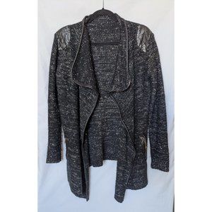 Black Drape Knitted Sweater